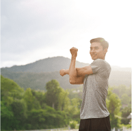 man exercising