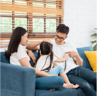 family having fun