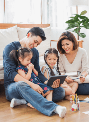 family spending time together